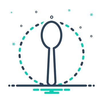 Mix icon for spoon