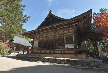 秋の神護寺　毘沙門堂　京都市　