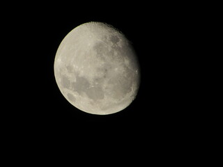 full moon over black