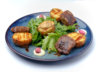 lamb chops with vegetables