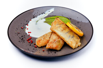 fried fish on a plate