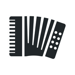 Accordion musical instrument icon
