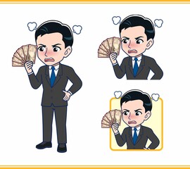 金融関係の仕事をしているサラリーマンの男性