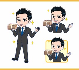 金融関係の仕事をしているサラリーマンの男性