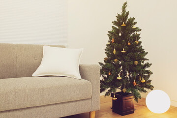 クリスマスツリーのインテリア