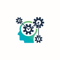 Human gear Icon logo template