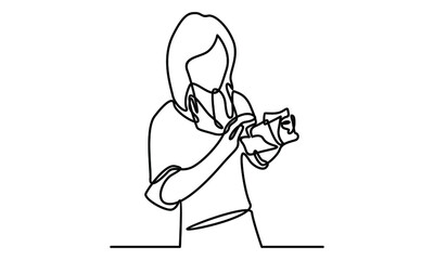 Continue line of bank customer service is counting money