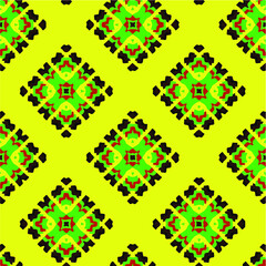  Seamless pattern with multicolored shapes.