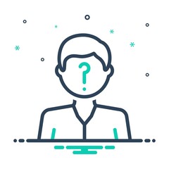 Mix icon for suspected