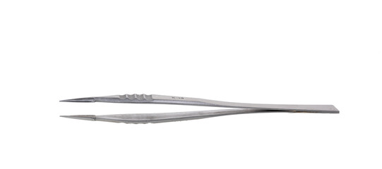 Forceps . Medical surgical hand tool. Medicine and health. Experimental tools isolated object on white background with cliping path