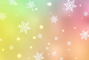 Light Green, Red vector backdrop in holiday style.