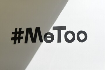 #MeToo運動 / 画用紙で作った文字 