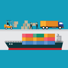 Arrange cargo into transport ships