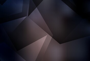 Dark Brown vector low poly background.