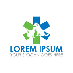Fototapeta premium pet care vector , veterinary logo
