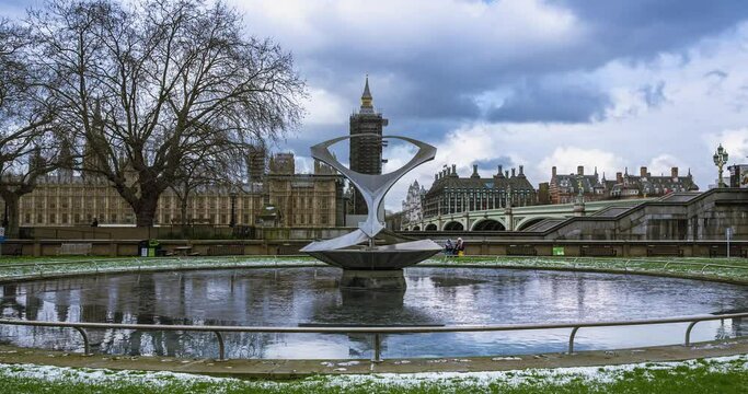 Looking towards Big Ben and Parliament from St. Thomas's Hospital