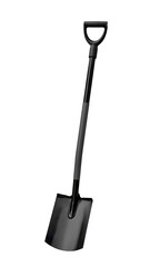 Garden spade isolated on a white background