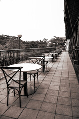 The terrace