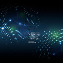 Halftone dots background. Business technology concept. Vector pattern. Business card. Web template. Vintage style. Abstract vector texture