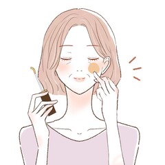 中年 女性 コンシーラー 塗る
