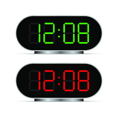 digital clock with numbers