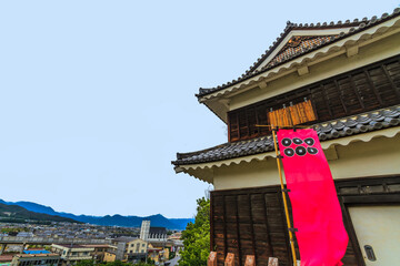 上田城の西櫓の風景