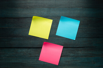 Empty office paper for notice with curled corners