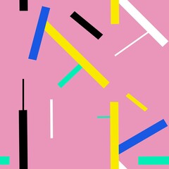 Seamless repeat pattern colorful stripe background or garment clothes and backdrop