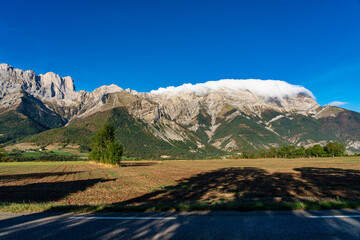 Landscape at Saint Baudille et Pipet, Trieves in Vercors, French Alps, France