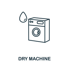 Dry Machine icon. Simple illustration from laundry collection. Creative Dry Machine icon for web design, templates, infographics and more