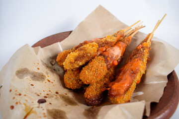 Sempol ayam (chicken sempol) Indonesian traditional food made from chicken