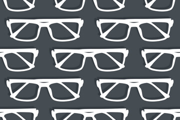 Glasses seamless pattern. Glasses set seamless pattern. 