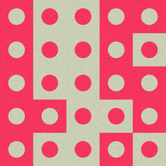 Abstract Geometric Pattern generative computational art illustration