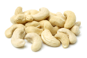 Cashews nut on white
 background