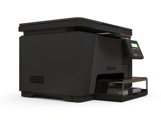 Laser mfp on the white background. 3d illustration.