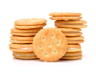 Biscuit on white background