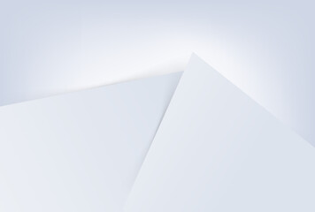 Modern abstract light paper background vector. Elegant concept design with shadows