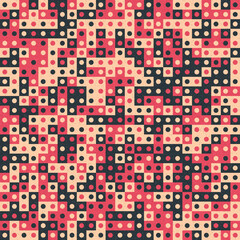 Fototapeta premium Abstract Geometric Pattern generative computational art illustration
