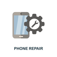 Phone Repair flat icon. Color simple element from phone accessories collection. Creative Phone Repair icon for web design, templates, infographics and more