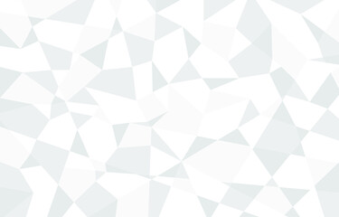 Obraz premium White polygon background design, Geometric triangles shapes abstract mosaic.