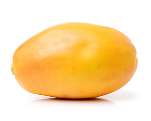 Papaya fruit isolated on a white background
