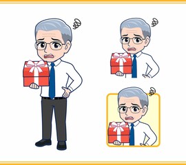 年配の男性サラリーマン