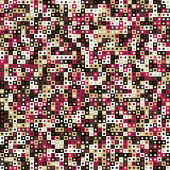 Fototapeta premium Abstract Geometric Pattern generative computational art illustration