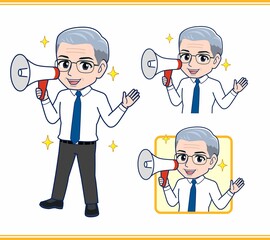 年配の男性サラリーマン