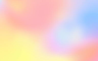 Abstract rainbow soft cloud background in pastel colorful gradation.