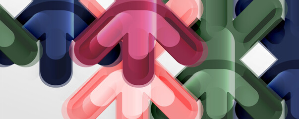 Abstract glossy crosses background for business or technology presentations, internet posters or web brochure covers