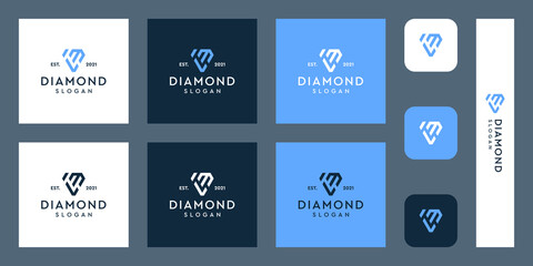 combination of the letters LM monogram logo with abstract diamond shapes. Hipster elements of typographic design. icons for business, elegance, and simple luxury. Premium Vectors.