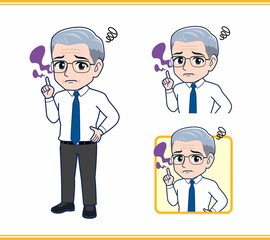 年配の男性サラリーマン