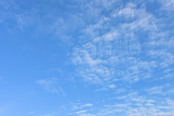 Blue sky and white clouds for background