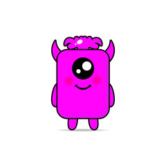 cute monsters design mascot kawaii